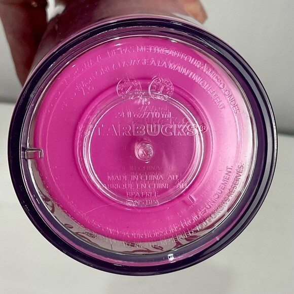 Starbucks Pink Woodland Lace Tumbler Venti Travel Cup 24-Oz New 2022 Holiday - Picture 6 of 6